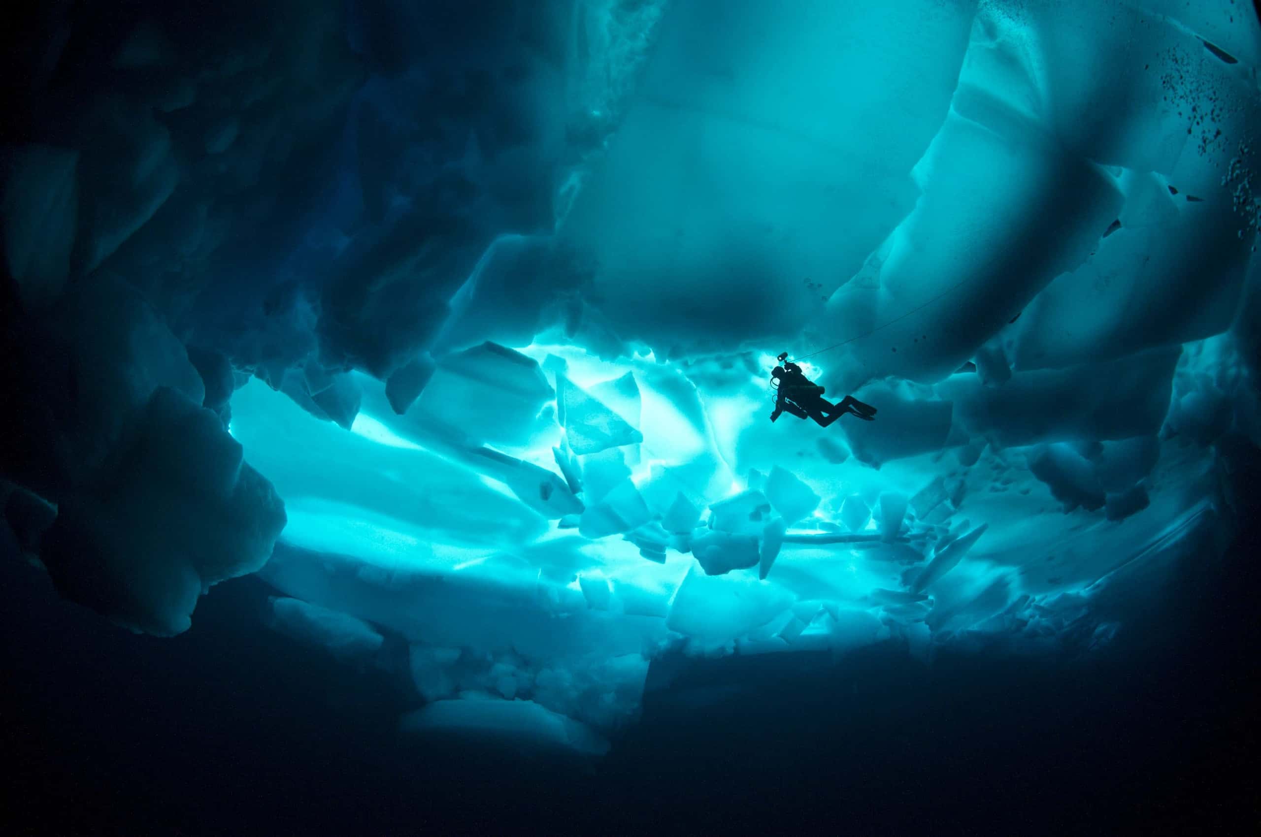 Première plongée sous la banquise